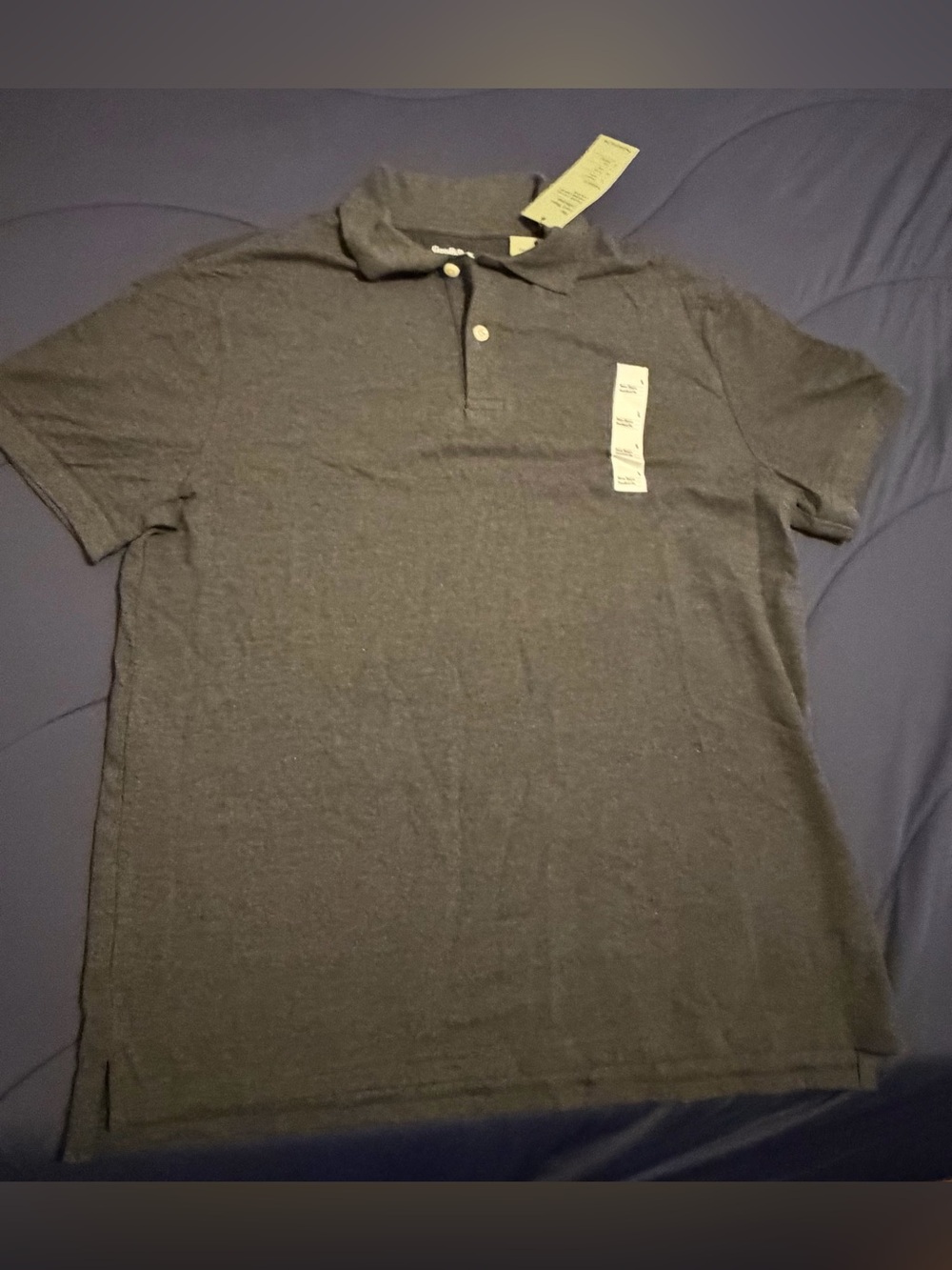 New Goodfellow & Co Men's Heather Charcoal Polo